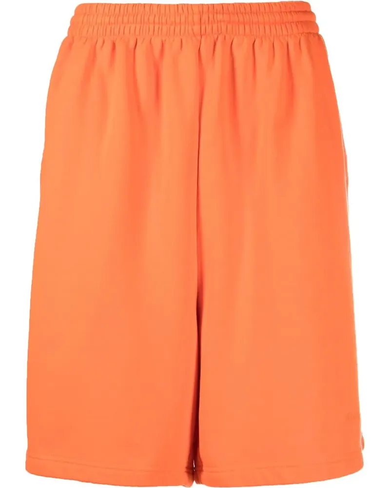 Balenciaga Joggingshorts mit Logo-Stickerei - Orange Orange