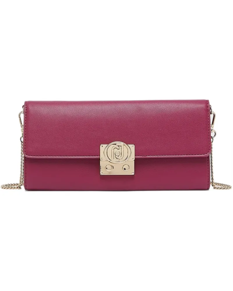 Liu Jo logo-plaque medium pouch - Rosa Rosa