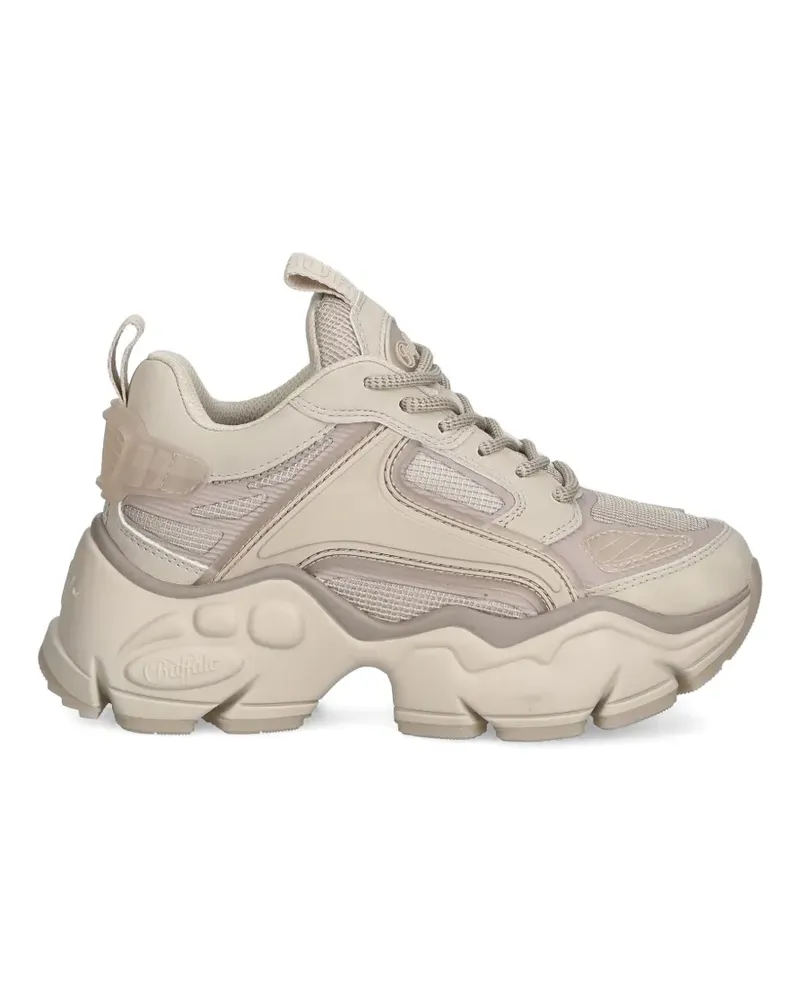 Buffalo Binary Athena panelled trainers - Nude Nude
