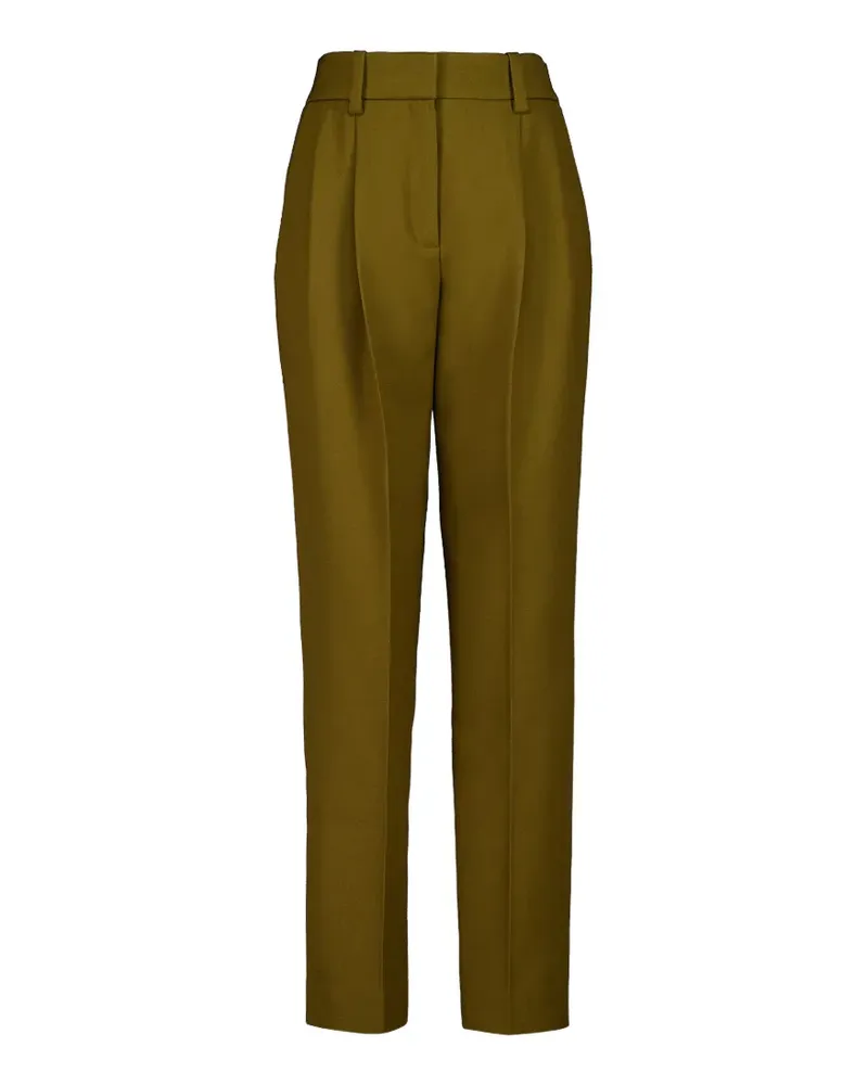 Balmain pleated twill trousers - Grün Grün