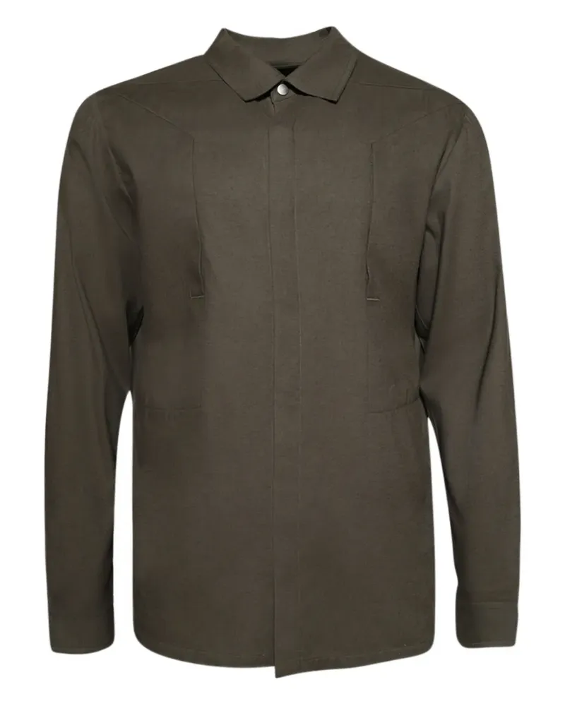 Rick Owens Hemd mit Taschenriemen - Braun Braun