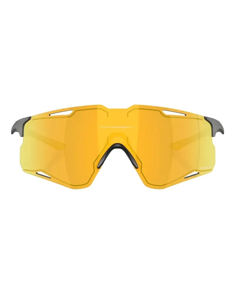 Oakley Cybr Lightning Sonnenbrille mit geometrischem Gestell - Grau Grau