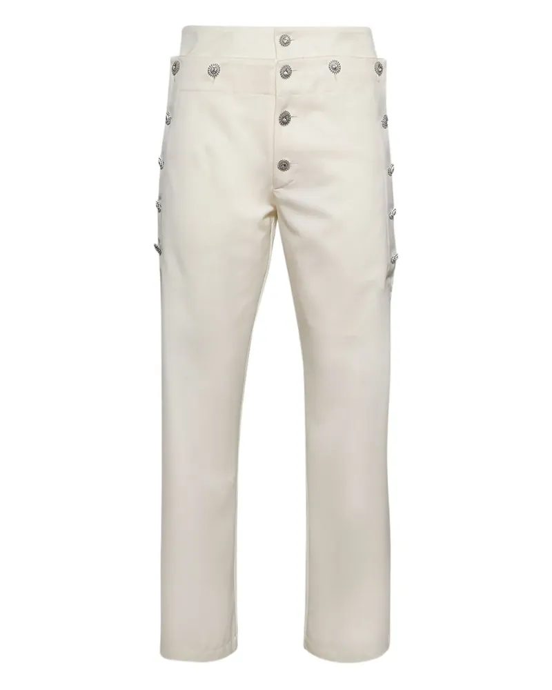 BLUEMARBLE Mariner Hose mit Schmuckknöpfen - Weiß Weiß