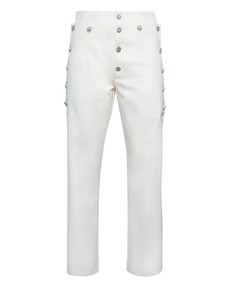 BLUEMARBLE Mariner Hose mit Schmuckknöpfen - Weiß Weiß