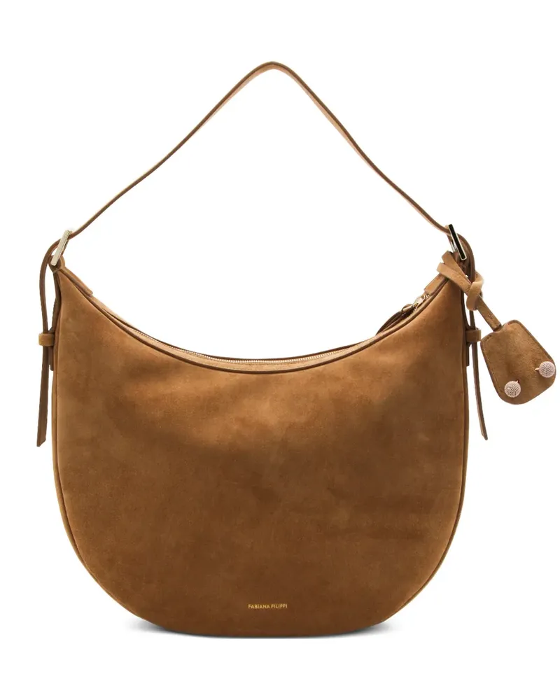 Fabiana Filippi zip-fastening shoulder bag - Braun Braun