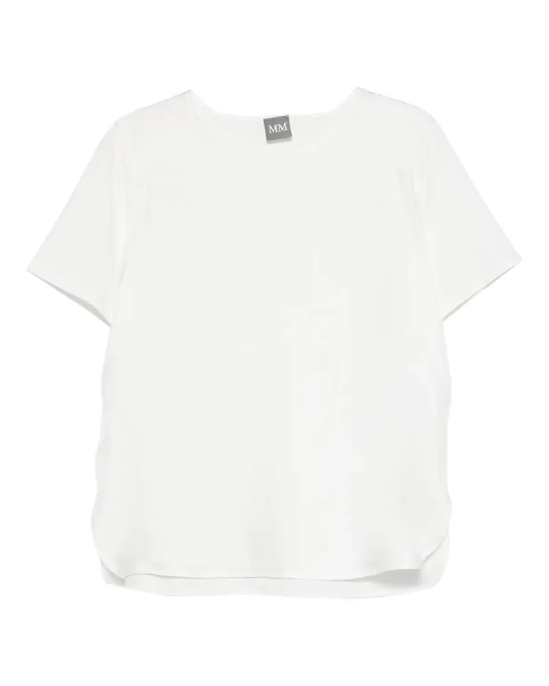 Max Mara Klassisches T-Shirt - Weiß Weiß