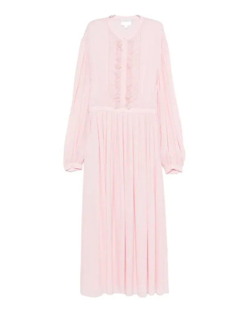 Giambattista Valli ruffled midi dress - Rosa Rosa