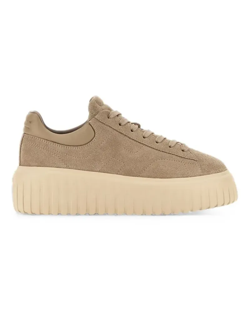 Hogan H-Stripes Sneakers - Nude Nude