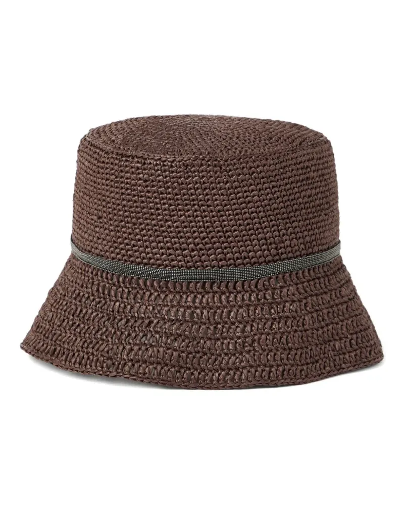 Brunello Cucinelli Fischerhut mit Monili-Detail - Braun Braun