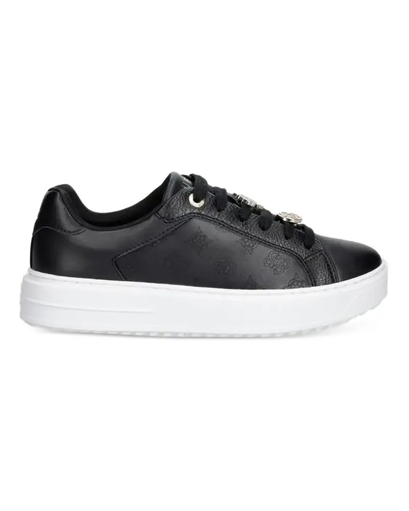 Guess Duena Sneakers mit Monogramm-Prägung und Logo-Anhänger - Schwarz Schwarz