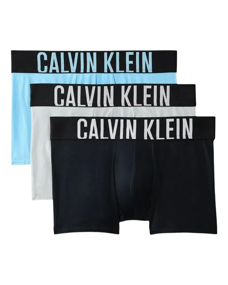 Calvin Klein logo-waistband boxers (set of three) - Blau Blau