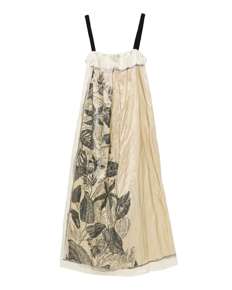 TELA D.Erin floral-print midi dress - Nude Nude