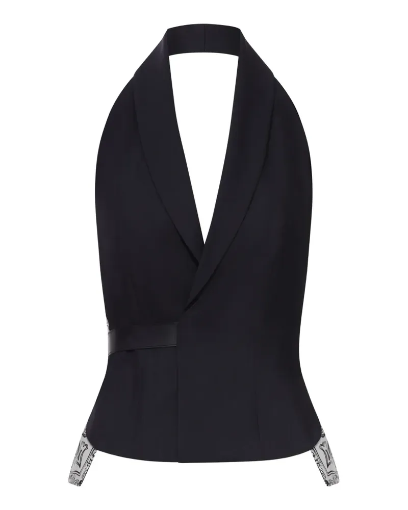 Seafarer bandana inserts tailored vest - Schwarz Schwarz