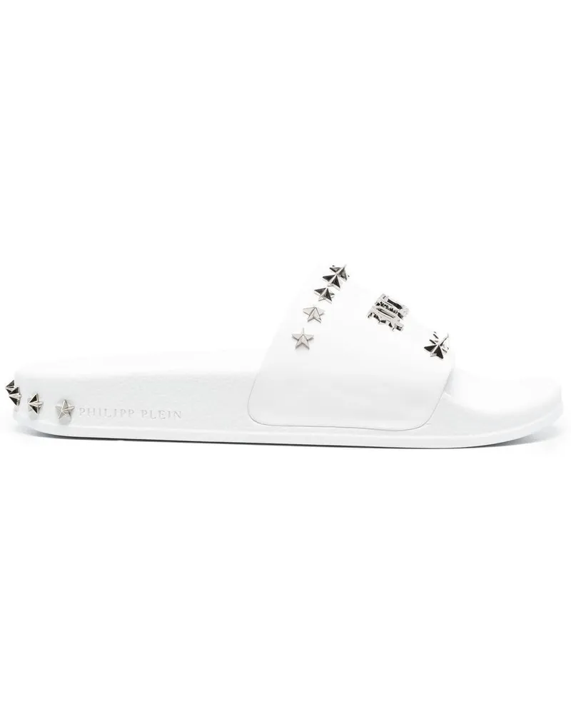 Philipp Plein Gothic Plein Sandalen mit Nieten - Weiß Weiß