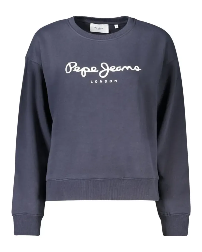 Pepe Jeans Sweatshirt mit Logo-Print - Blau Blau