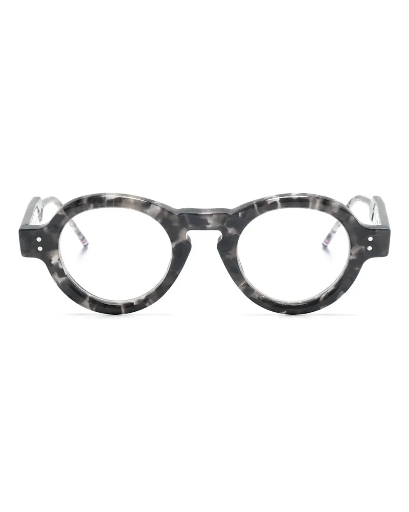 Thom Browne Brille mit rundem Gestell - Grau Grau