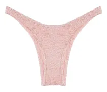 Ginny Bikinihöschen mit Knitteroptik - Rosa