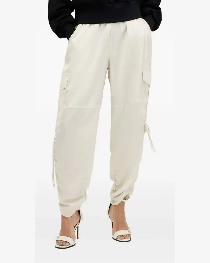 AllSaints Kaye drawstring cargo trousers - Weiß Weiß