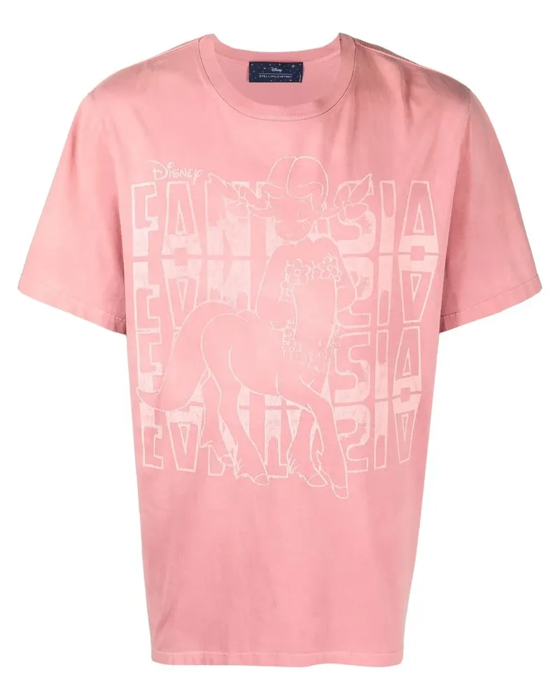 Stella McCartney x Disney T-Shirt mit Fantasia-Print - Rosa Rosa