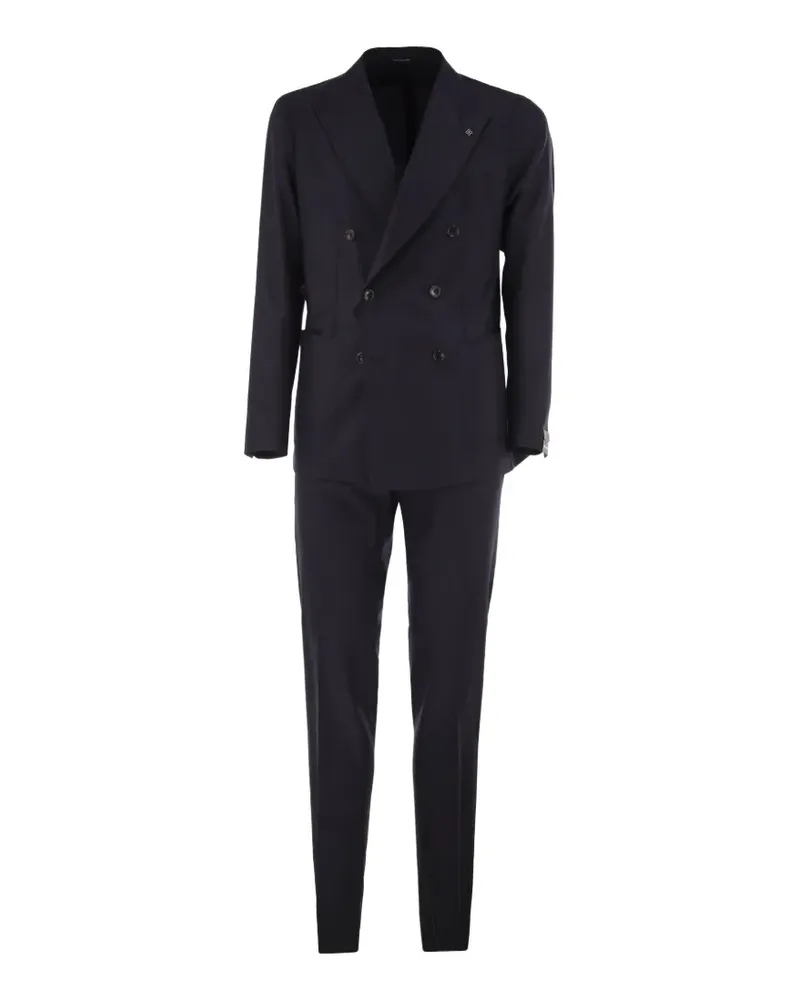 Tagliatore double-breasted tapered suit - Blau Blau
