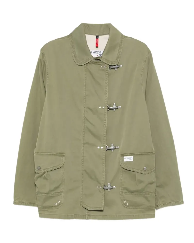 Fay toggle fastening pocket coat - Grün Grün