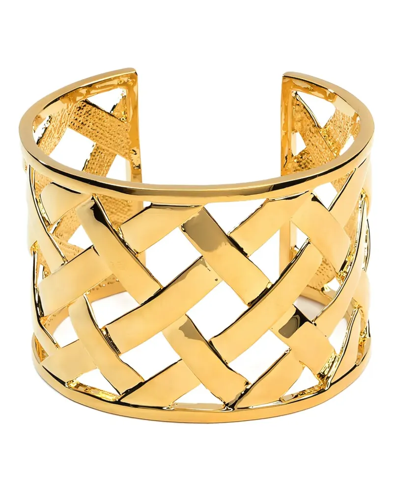 Kenneth Jay Lane Basketweave Armspange - Gold Gold