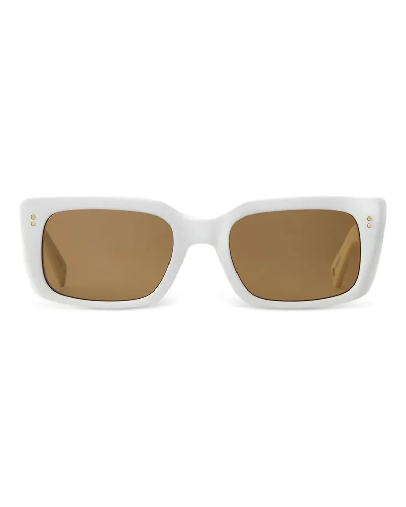 Garrett Leight Eckige GL 3030 Sun Sonnenbrille - Weiß Weiß