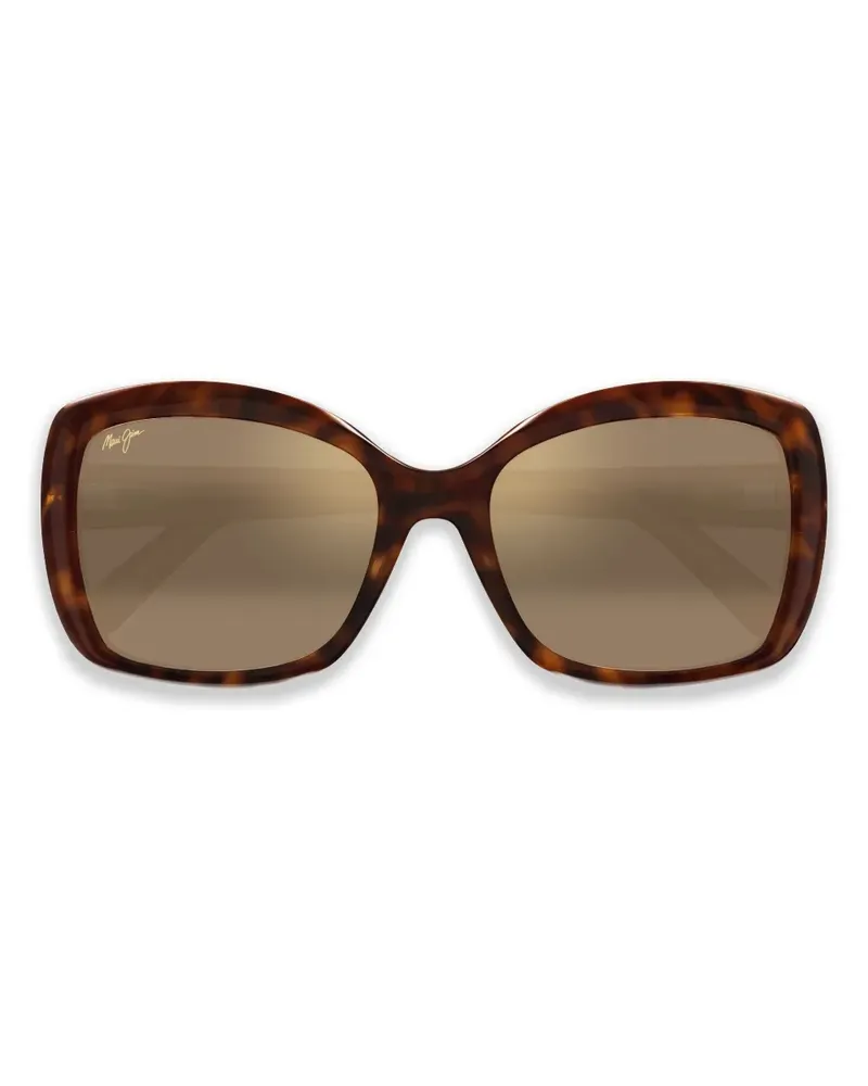 Maui Jim Sonnenbrille mit Cat-Eye-Gestell - Braun Braun
