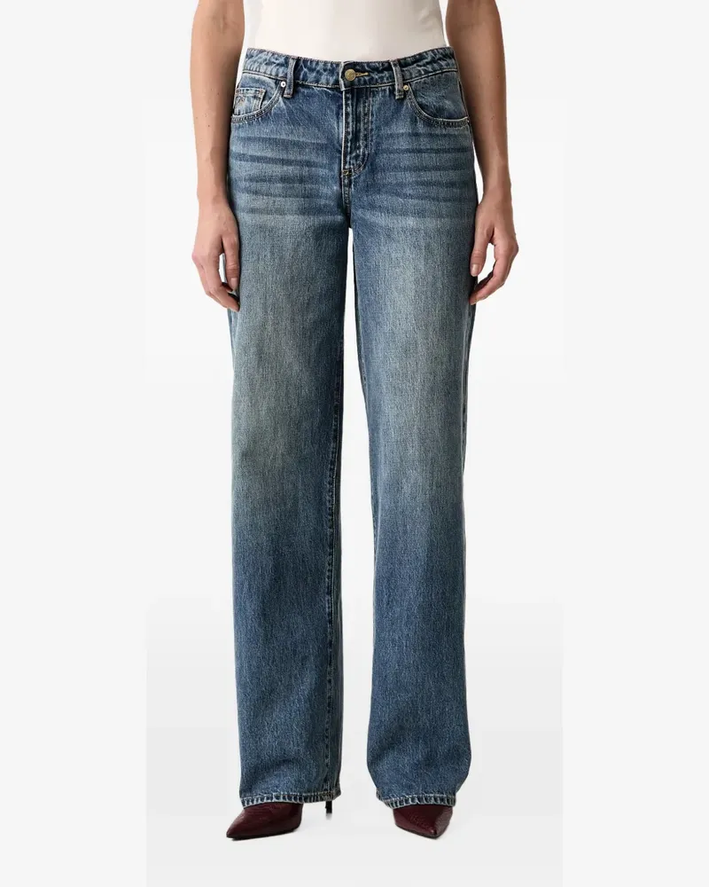 Armani Exchange oversized faded straight-leg jeans - Blau Blau