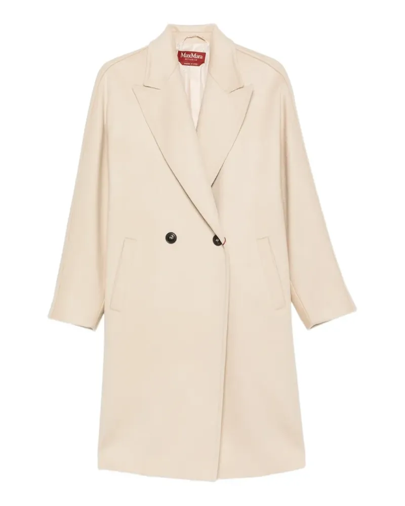 Max Mara Doppelreihiger Mantel - Nude Nude