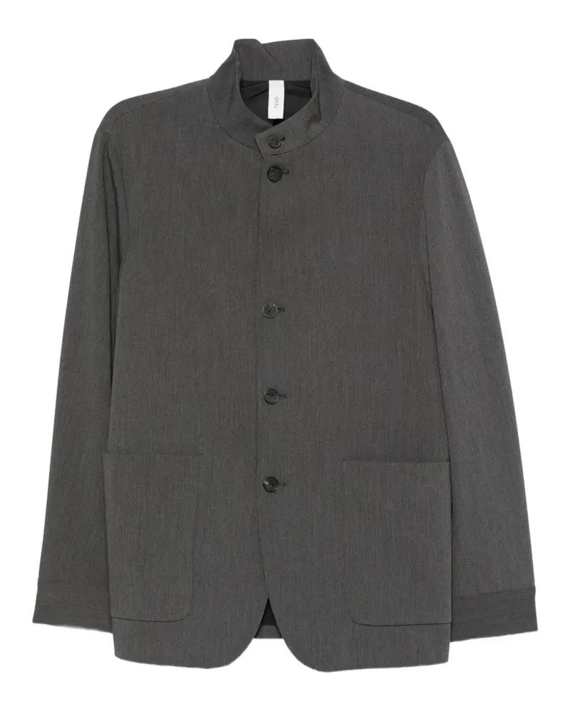 Hevò high-neck button-up jacket - Grau Grau