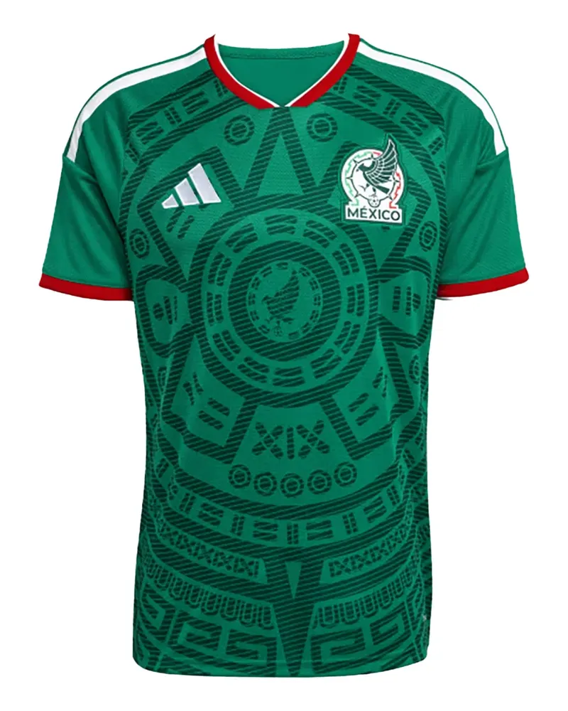 adidas Gemustertes Mexico 26 T-Shirt - Grün Grün