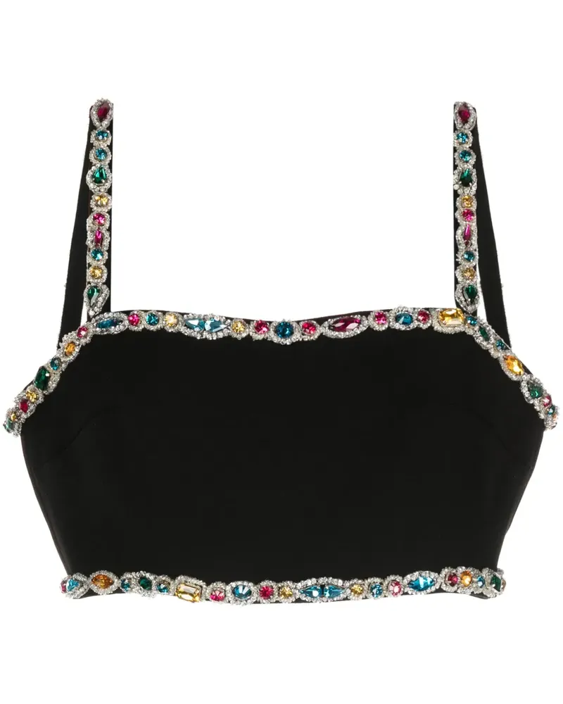 Zuhair Murad Cady-Bralet mit Kristallverzierung - Schwarz Schwarz
