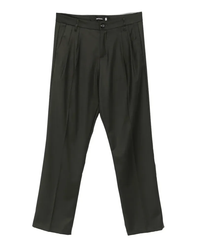 IMPERIAL pleated straight-leg trousers - Grün Grün