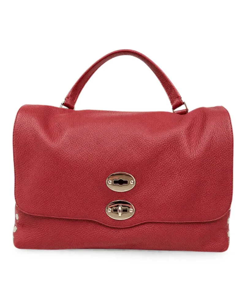 Zanellato medium Postina stud-embellished shoulder bag - Rot Rot