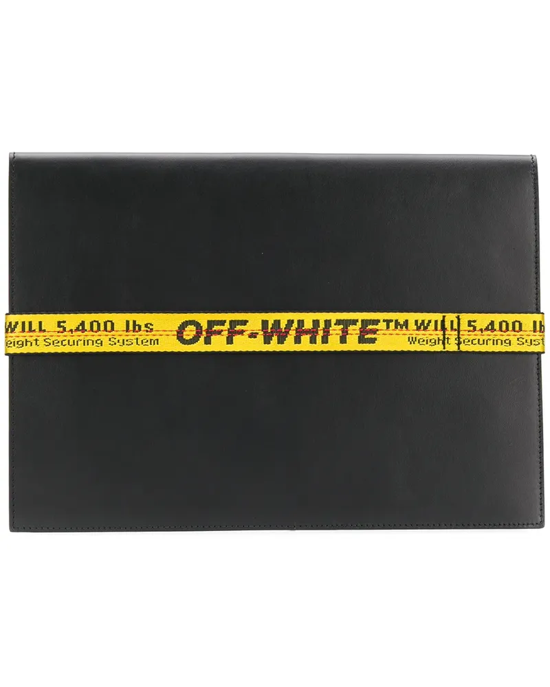 OFF-WHITE Kartenetui mit Logo-Band - Schwarz Schwarz