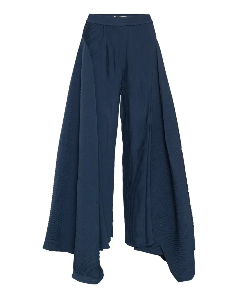 Henrik Vibskov Wrist Plisse layered trousers - Blau Blau