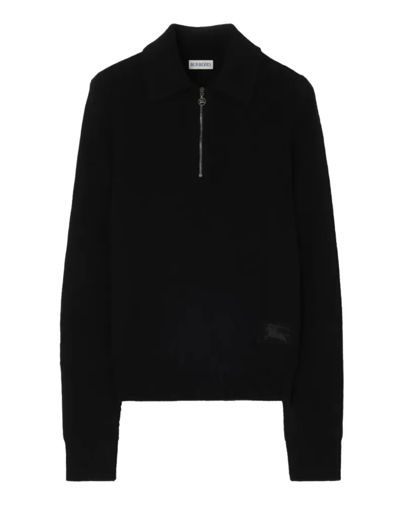Burberry Poloshirt aus Kaschmir - Schwarz Schwarz