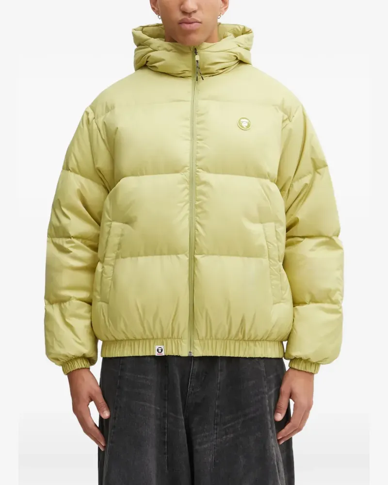 BAPE hooded padded jacket - Gelb Gelb
