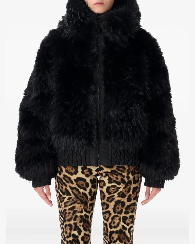 GOLDBERGH faux-fur hooded coat - Schwarz Schwarz