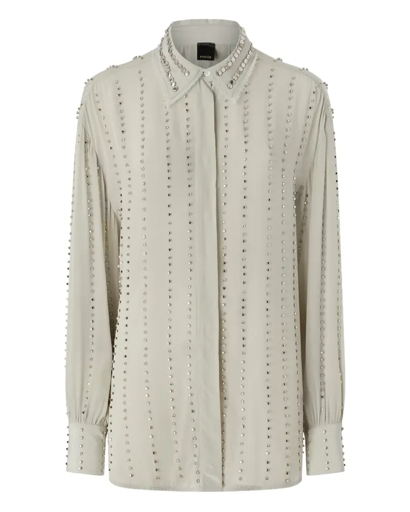 Pinko Verziertes Hemd - Grau Grau