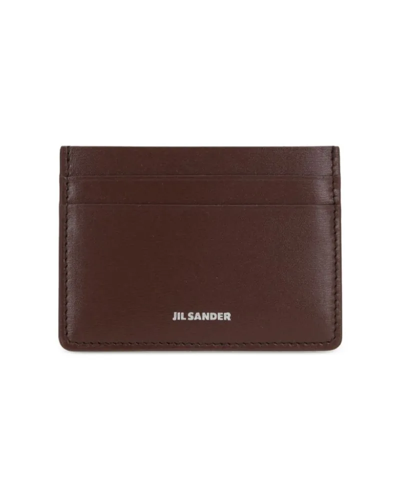 Jil Sander Kartenetui mit Logo-Print - Braun Braun