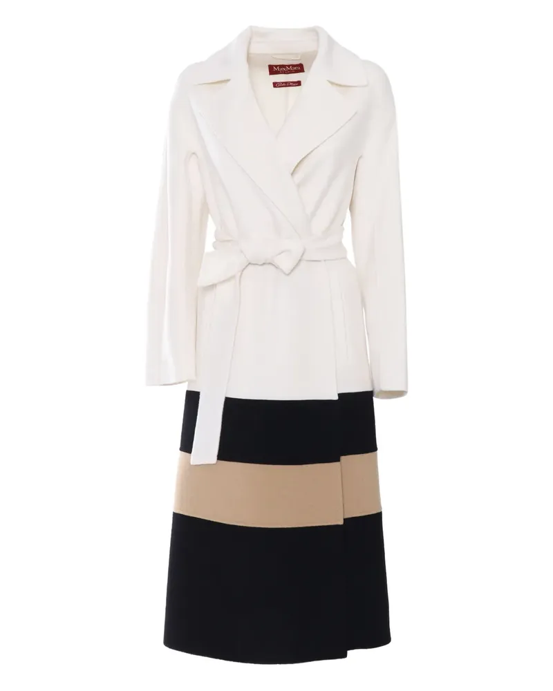 Max Mara Mantel mit Gürtel - Schwarz Schwarz