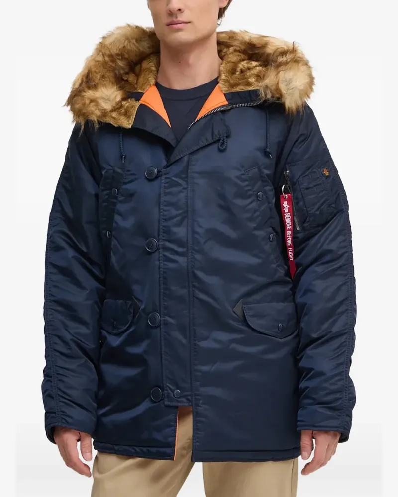 Alpha Industries hooded jacket - Blau Blau