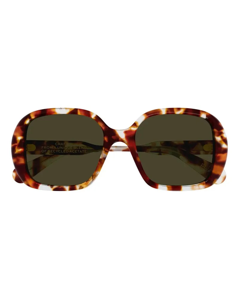 Chloé Sonnenbrille mit rundem Gestell - Braun Braun