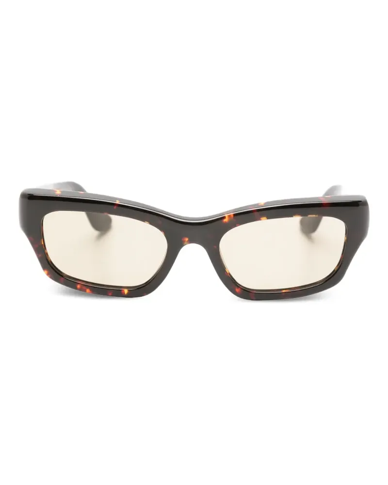 Port Tanger Rumi Sonnenbrille mit eckigem Gestell - Braun Braun