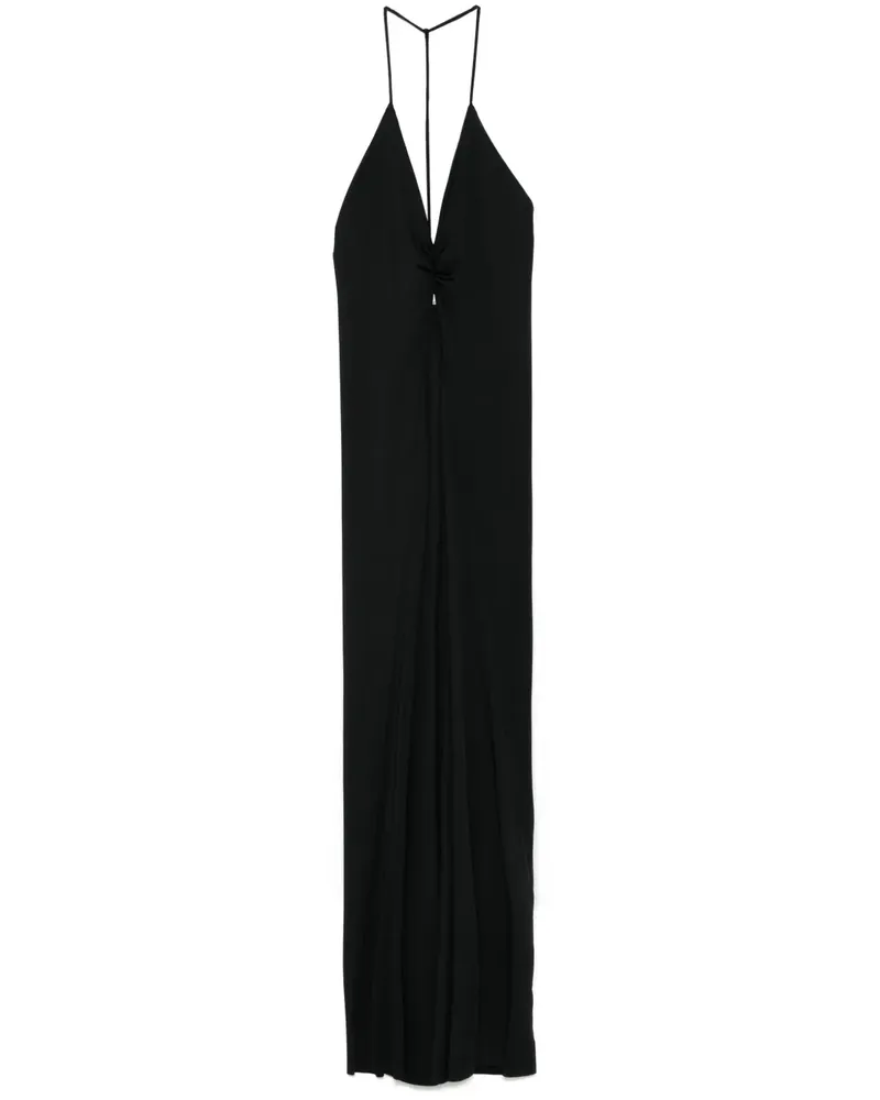 Victoria Beckham Maxikleid mit V-Ausschnitt - Schwarz Schwarz