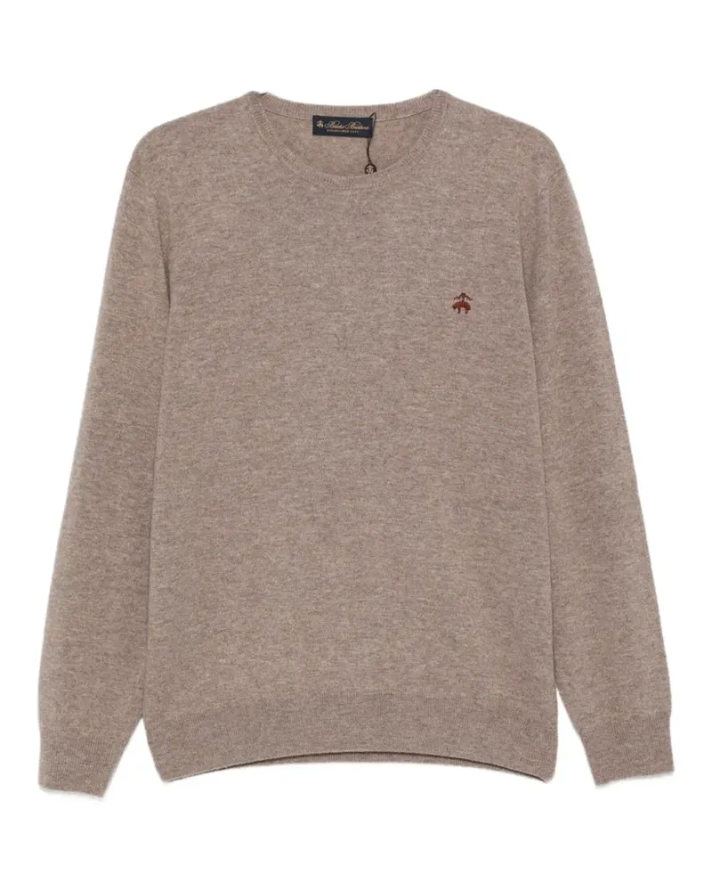 Brooks Brothers Pullover mit rundem Ausschnitt - Braun Braun