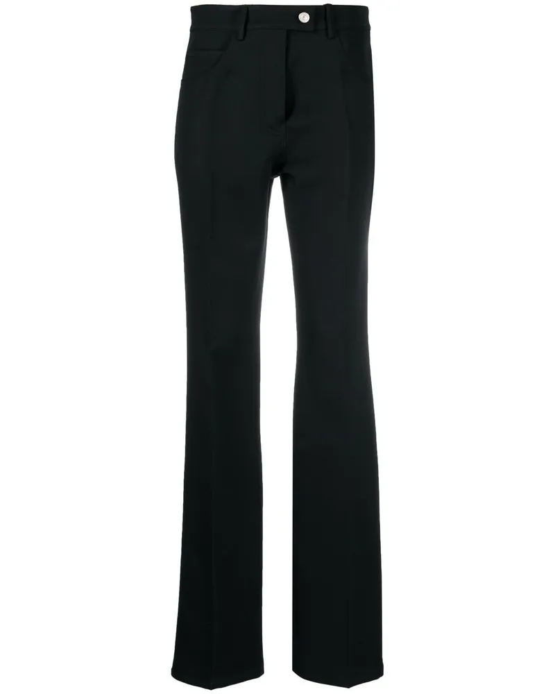 Courrèges Bootcut-Hose - Schwarz Schwarz