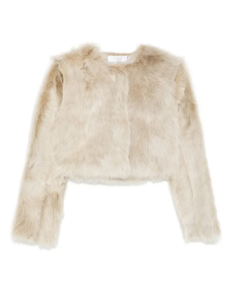 IRO Cropped-Jacke mit Lammfell - Nude Nude